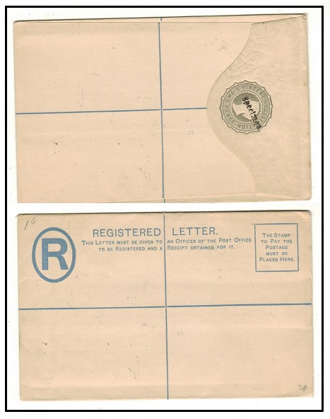 ST.VINCENT - 1893 2d bluish grey RPSE unused handstamped by rare local SPECIMEN h/s in black.