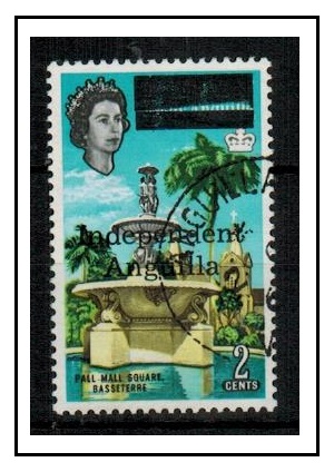 ANGUILLA - 1967 2c INDEPENDENT ANGUILLA adhesive used.  SG 3.