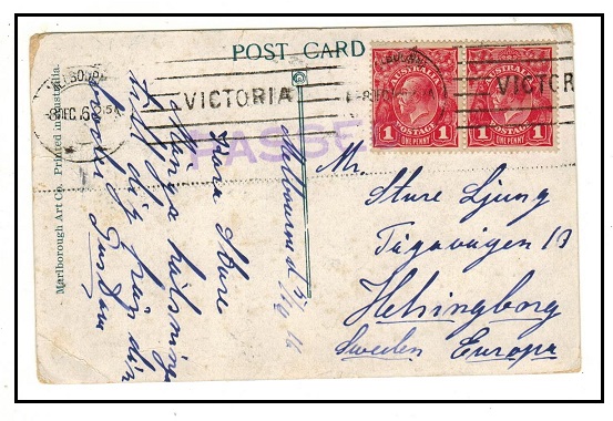 AUSTRALIA - 1916 2d rate 