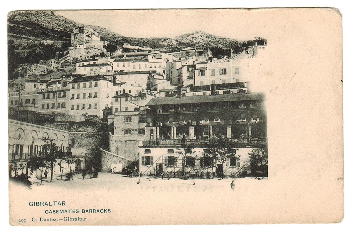 GIBRALTAR - 1910 (circa) picture postcard with REVERSE BACK error.