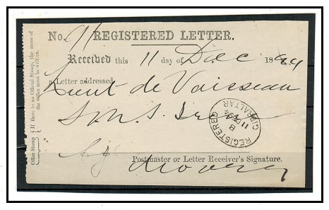 GIBRALTAR - 1894 use of 