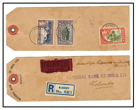 CEYLON - 1943 use of insured 