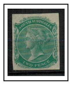 AUSTRALIA (South Australia) - 1868 2d IMPERFORATE COLOUR TRIAL in green.
