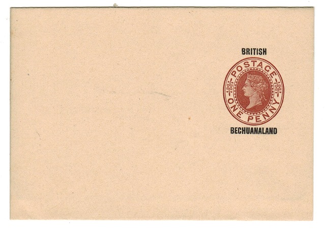 BECHUANALAND - 1886 1d red-brown postal stationery wrapper unused.  H&G 4.