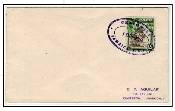 JAMAICA - 1954 2d rate local cover used at CRAIGMILL/JAMAICA 