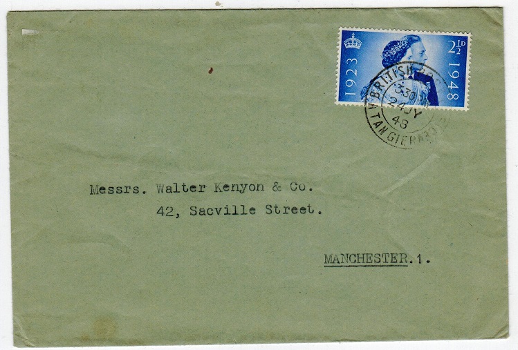 MOROCCO AGENCIES - 1948 cover to UK with GB 2 1/2d 
