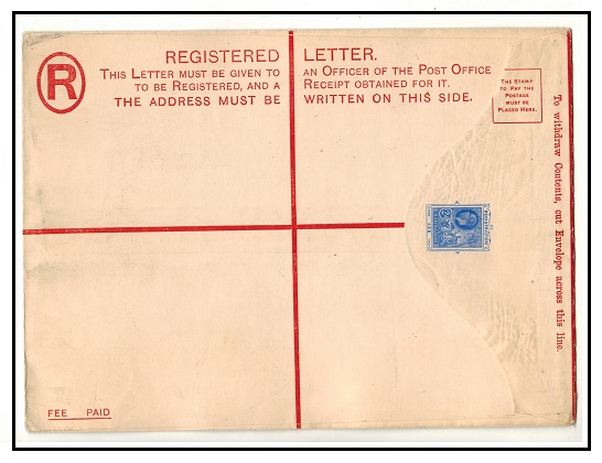 BARBADOS - 1913 2d blue RPSE (size I) unused.  H&G 11c.