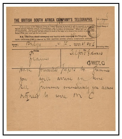 RHODESIA - 1901 use of 