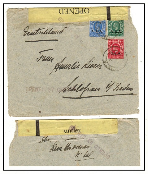 TANGANYIKA - 1919 22c rate
