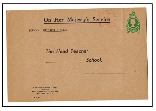 NEW ZEALAND - 1959 2d green OHMS 