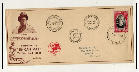 TONGA - 1939 1d illustrated 