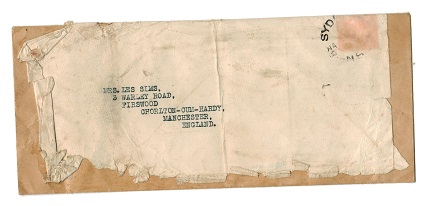 AUSTRALIA - 1930 re-use of OHMS envelope struck DAMAGED BY FIRE/S.S.COMORIN.