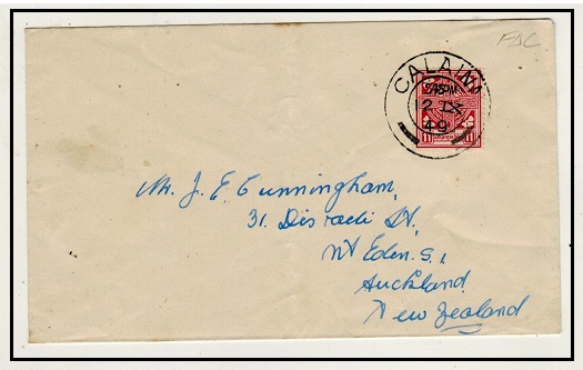IRELAND - 1949 cover with 11d definitive used at CALAINA on first day of issue.