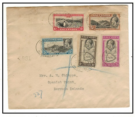 ASCENSION - 1937 5d to 5/-