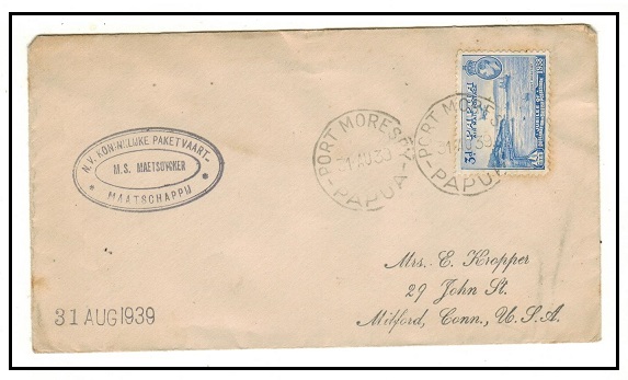 PAPUA - 1939 3d rate 