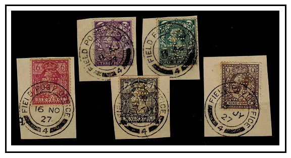 HONG KONG - 1927 range of GB 