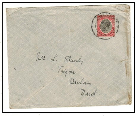 TANGANYIKA - 1927 15c rate cover to UK used at SHINYANGA.