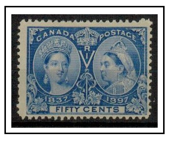 CANADA - 1897 50c bright ultramarine 