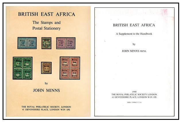 BRITISH EAST AFRICA by John Minns complete with supplement.
