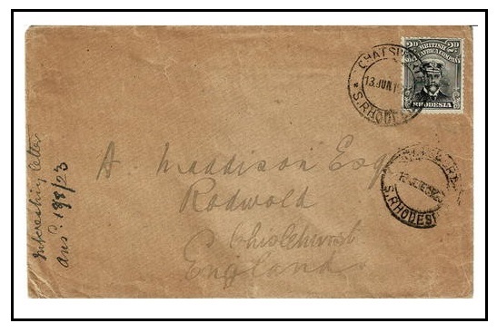 RHODESIA - 1923 2d rate 