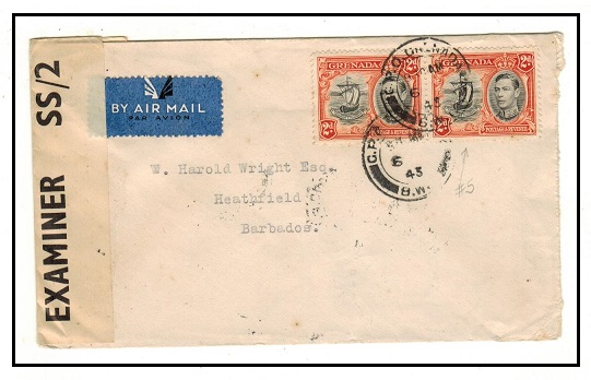 GRENADA - 1943 4d rate 