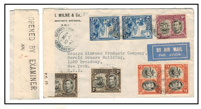 GRENADA - 1942 1/5d rate 