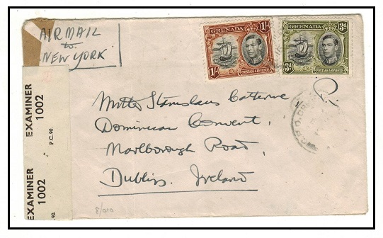 GRENADA - 1943 1/3d rate continuous 