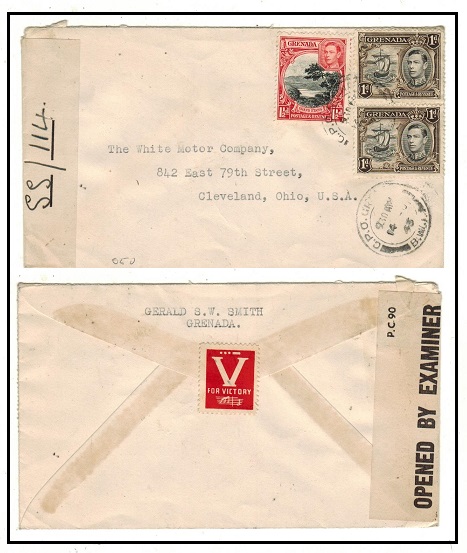 GRENADA - 1943 3 1/2d 