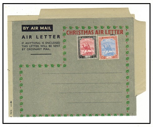 SUDAN - 1949 illustrated CHRISTMAS AIR LETTER unused.