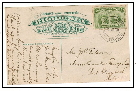 RHODESIA - 1913 1/2d 