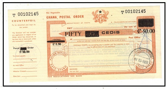 GOLD COAST - 1995 50 cedis red 