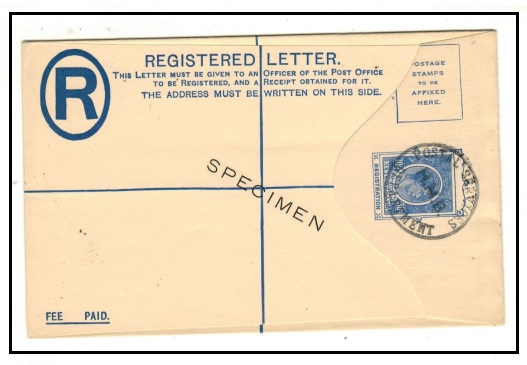 K.U.T. - 1938 30c ultramarine RPSE unused SPECIMEN with scarce POSTAL SERVICE/HMG/DEPARTMENT strike.