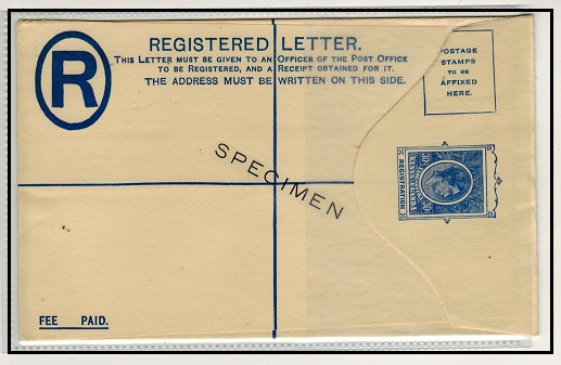 K.U.T. - 1943 30c ultramarine RPSE (size G) unused SPECIMEN.  H&G 5.