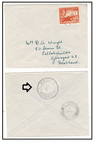 BARBUDA - 1942 3d rate 