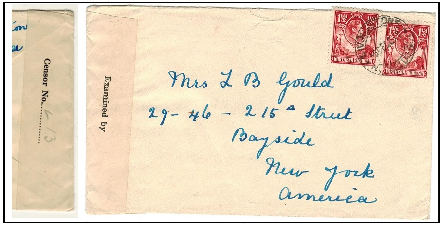 NORTHERN RHODESISA - 1940 3d rate 