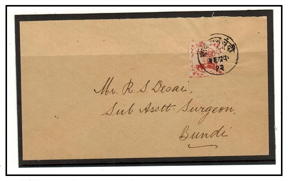 INDIA - 1900 (circa) 1a rate local cover.