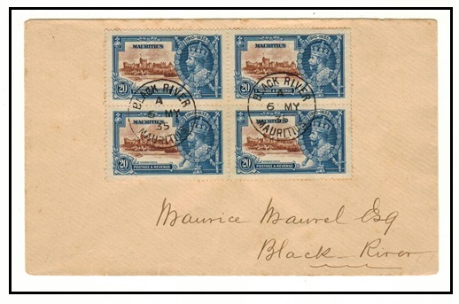 MAURITIUS - 1935 20c (x4) 