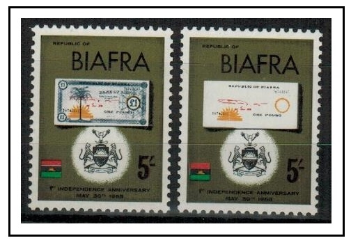 BIAFRA - 1968 5/- 