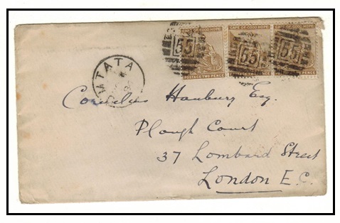 CAPE OF GOOD HOPE - 1886 6d rate cover to UK used at 