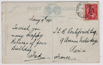 CANADA - 1911 use of picture postcard cancelled by FORT WILLIAM & WINNIPEG R.P.O./No.2 strike.