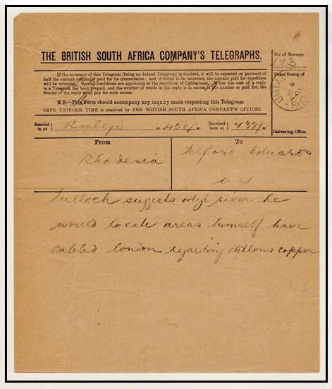 RHODESIA - 1901 use of 
