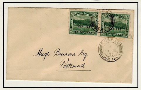 DOMINICA - 1937 1/2d 