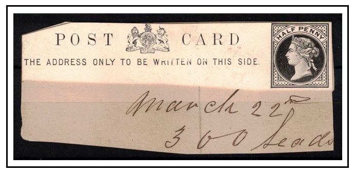 BECHUANALAND - 1878 1/2d 
