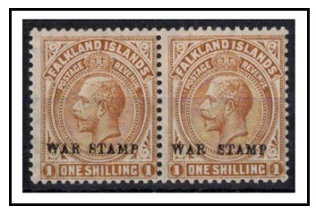 FALKLAND ISLANDS - 1918 1/- 