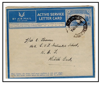 SOUTHERN RHODESIA - 1944 3d blue 