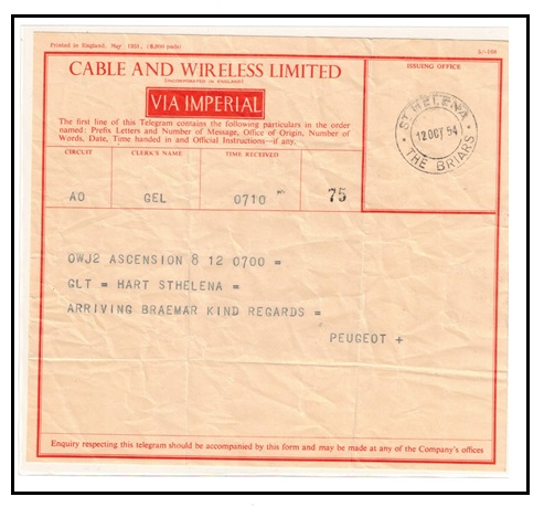 ST.HELENA - 1952 use of red 