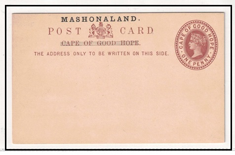 RHODESIA - 1893 1d red brown 