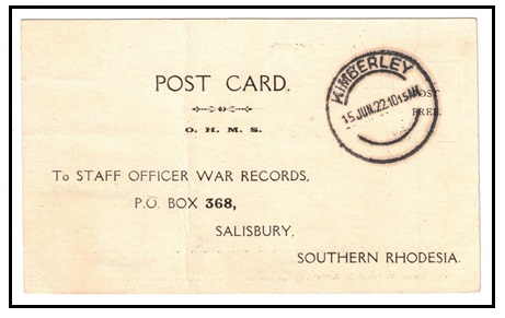 SOUTH AFRICA - 1922 use of 