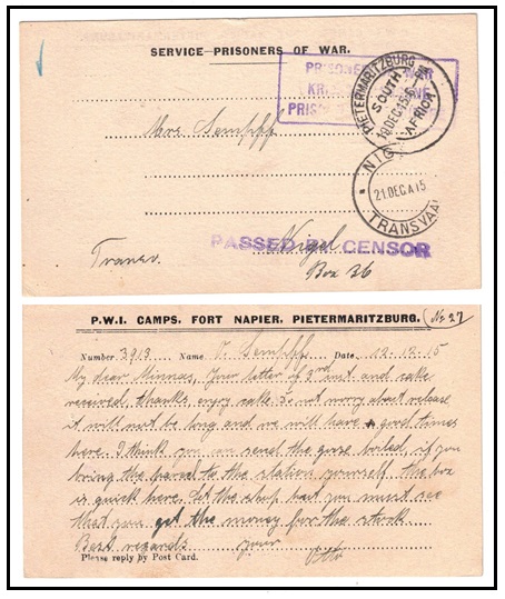 SOUTH AFRICA - 1915 