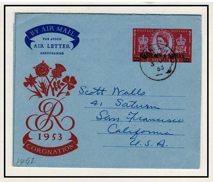 BAHRAIN - 1953 6a on 6d 